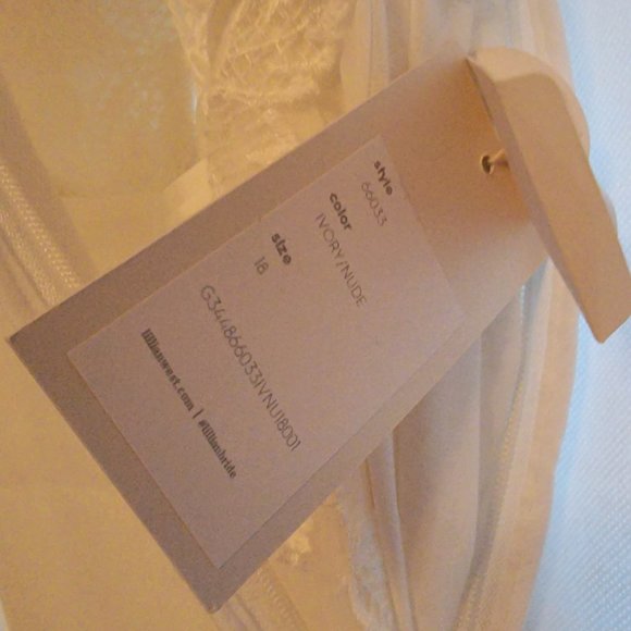 Lillian West Wedding Romper with Sheer Overlay Style 66033 - Picture 13 of 14